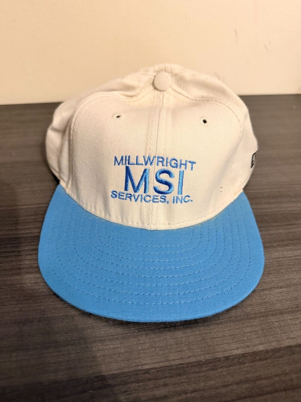 New Era Snapback Hat MSI Services Millwright Blue White Cap Workwear Promo